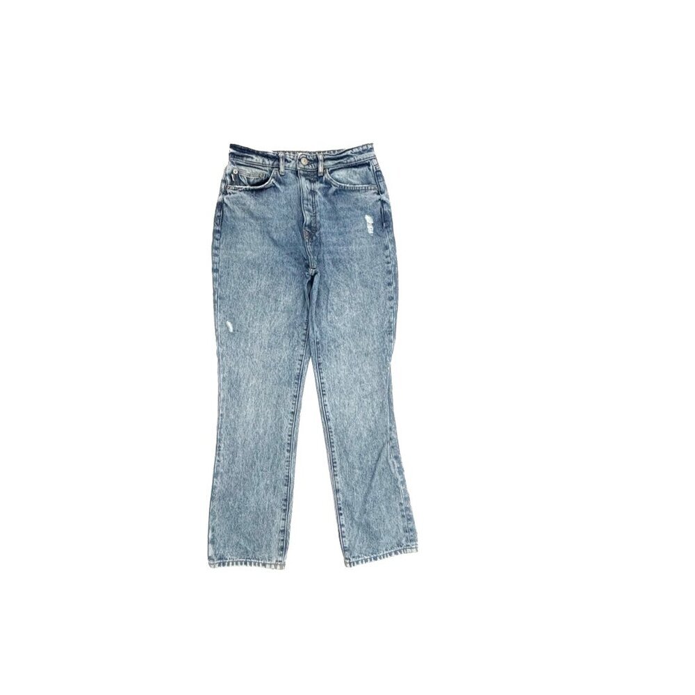 LF Lovers And Friends Button Fly Reece‎ Slim Straight Women's size 27 Blue Jeans